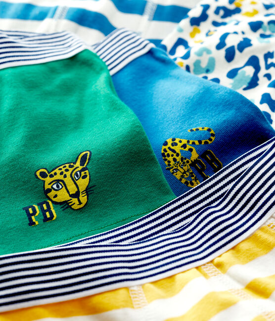 Lot de 5 boxers imprimé panthères petit garçon en coton variante 1